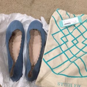 Ginna scallop ballet flat